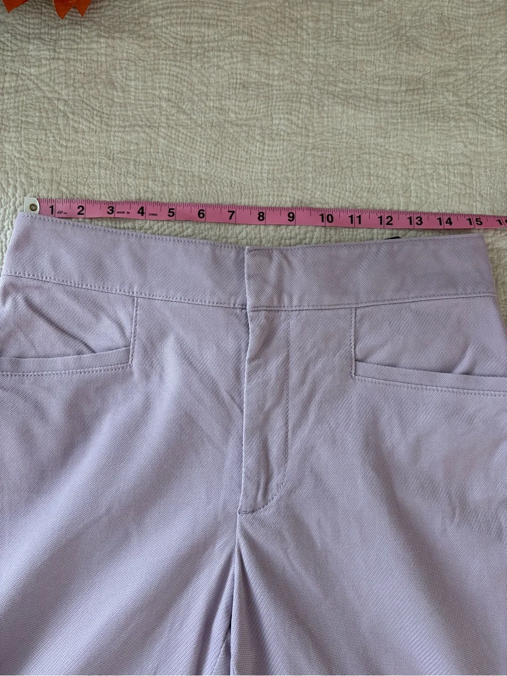 Coach x Selena Gomez Lilac Sequin Floral Appliqué Capri cropped Pants Rare